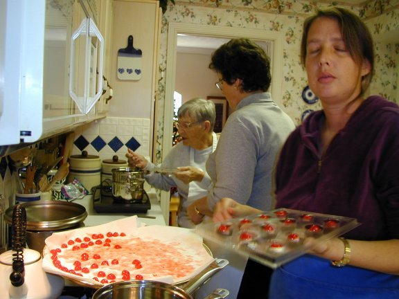 Making Chocolate Covered Cherries