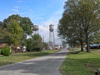 We could see the water towers from anywhere